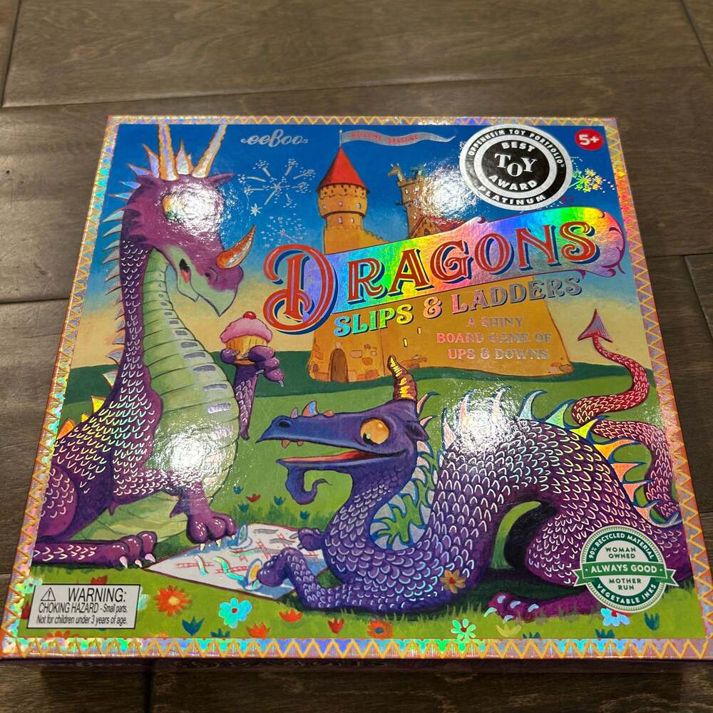 eeBoo Dragons Slips and‎ Ladders Board Game